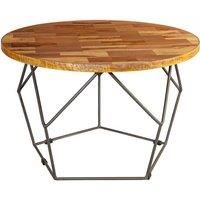 Arabella Round Coffee Table with Metal Base