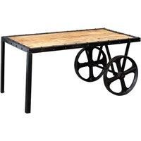 Franciscan Upcycled Industrial Vintage Mintis Cart Coffee Table