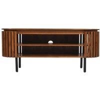 IH Design Nencho Mango Wood TV Cabinet, Brown