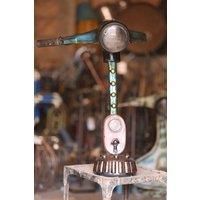 Priya Recycled Used Metal Scooter Table Lamp