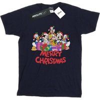Disney Women's Mickey Mouse And Friends Christmas Boyfriend Fit T-Shirt