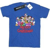 Disney Women's Mickey Mouse And Friends Christmas Boyfriend Fit T-Shirt