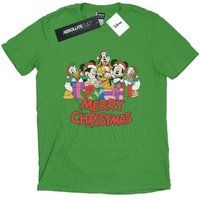 Disney Women's Mickey Mouse And Friends Christmas Boyfriend Fit T-Shirt