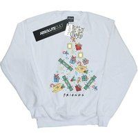 Absolute Cult Friends Women/'s Christmas Tree Sweatshirt White Small