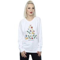 Absolute Cult Friends Women/'s Christmas Tree Sweatshirt White X-Large