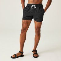 Regatta Mens Mawson II Elasticated Waist Swim Shorts - Black - XL