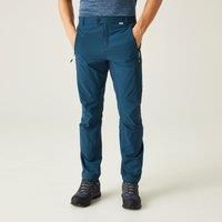 Regatta Mens Highton Water-Repellent UPF 40+ Walking Hiking Trousers - Denim - 34