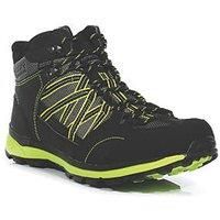 Regatta Men's Breathable Samaris II Waterproof Mid Walking Boots Black Electric Lime, Size: UK9