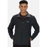 Regatta Mens Cera V Stretch Water Repellent Softshell Summer Jacket Black, l