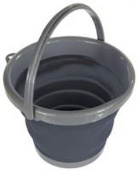 Regatta Folding Bucket - 5L-Ebony Grey