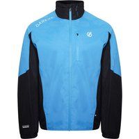 Dare 2b - Men's Mediant Waterproof Reflective Cycling Jacket Methyl Blue Black, Size: M