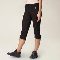 Regatta Women's Weather-Resistant Xert Stretch Light Capri Walking Trousers Black, Size: 48