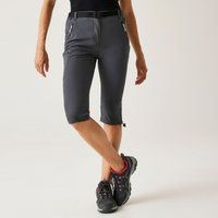 Regatta Women's Weather-Resistant Xert Stretch Light Capri Walking Trousers Seal Grey, Size: 48