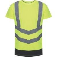 Regatta Professional Men's Quick-Drying Hi-Vis T-Shirts Yellow Navy, Size: L