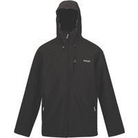 Regatta Mens Water Repellent Brite Light Hood Torch Britedale Jacket Black, M