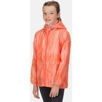 Regatta Kids' Bagley Packaway Waterproof Jacket Neon Peach Gradient, Size: 9-10 yrs