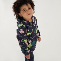 Peppa Muddy Puddle Kids Walking Hooded Jacket - Navy