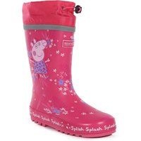 Regatta Peppa Pig Splash Wellies Pink Fusion Tropical, Size: UK10