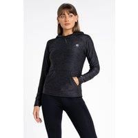 Dare2b Womens Sprint City Hoodie Casual Tops, Lightweight, Sweat Wicking & Antibacterial - Perfect for Outdoors, Working out & Activewear Black