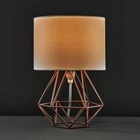 Angus Pair of Copper Table Lamp