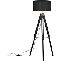 Tripod Black Floor Lamp