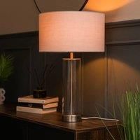 Brushed Chrome Table Lamp