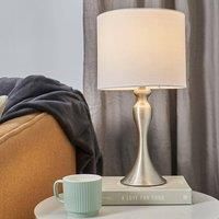 Brushed Chrome Table Lamp