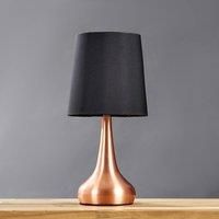 2 x Touch Table Lamps 34cm Dimmer Bedside Lights Living Room Reading Small Lamp
