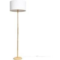 Triston Light Natural Wood Floor Lamp
