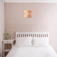 Pair Of Ceiling Light Shades Easy Fit Small Dual Drum Lights Pendant Lampshades
