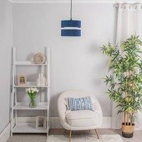 Pair Of Ceiling Light Shades Easy Fit Small Dual Drum Lights Pendant Lampshades