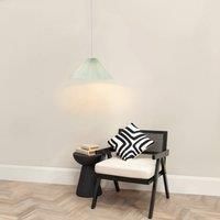 ValueLights | Blue Hanging Ceiling Pendant Light Fitting with Pleated Lampshade | Pendant Lights, Home Décor & Improvement Essential | Includes Bulb | Includes Full Wired Fitting