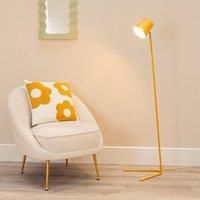 ValueLights | Mustard Metal Floor Lamp with Tapered Dome Shade Living Room Office Task Light - LED Bulb Included | Floor Lamps & Home Improvements Essential