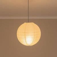 ValueLights | Small 30cm Easy Fit White Paper Globe Ceiling Pendant Light Shade Living Room Bedroom Lampshade | Ceiling Lights, Home Décor & Improvement Essential | Included LED Bulb