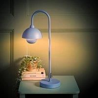 ValueLights | Tilly Pastel Sky Blue Arched Dome Shade Metal Table Lamp with LED Bulb | Table Lamps, Home Décor & Improvement Essential | Included LED Bulb