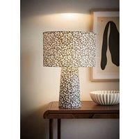 ValueLights | Bertie Leopard Print Full Fabric Table Lamp with LED Bulb | Table Lamps, Home Décor & Improvement Essential | Included LED Bulb