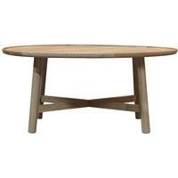 Gallery Direct Kingham Round Coffee Table, Oak