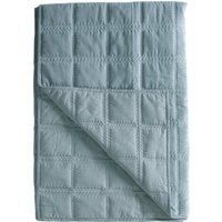 Quilted Cotton Bedspread Duck Egg 260X240 cm