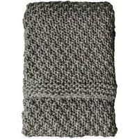 Gallery Moss Chunky Knitted Throw  Grey