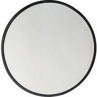 Riley 80cm Medium Round Wall Mirror  Black