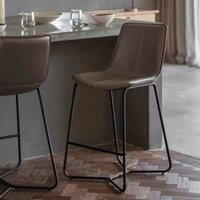 Frank Hudson Gallery Direct Hawking Stool Ember Faux Leather
