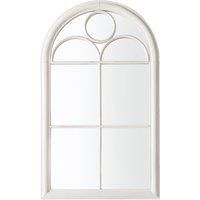 Crossland Grove Merewood Outdoor Mirror White, White