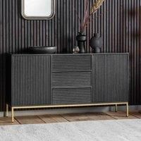 Whittle Mango Wood Sideboard  Black