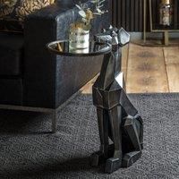 Wexley Resin Side Table  Black