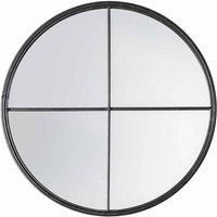 Gallery Westbury Round Wall Mirror  Black