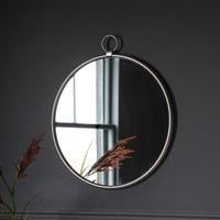 Willow Medium Round Wall Mirror - Silver