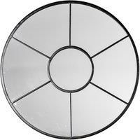 Gallery Trowbridge Round Wall Mirror  Black
