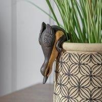 Diving Duckling Plant Pot Hanger Ornament Small