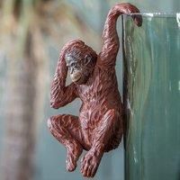 Luis Orangutan Pot Hanger Antique White - set of 2