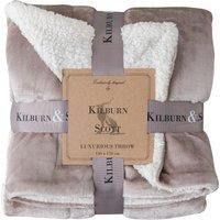 Crossland Grove Ashfield Sherpa Throw Neutral 1400x1700mm